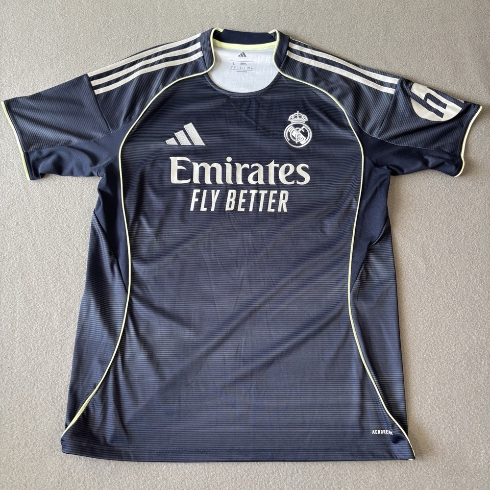 Adidas Real Madrid 25/26 Away Authentic Player Jersey JJ4182 Mens L Mint Soccer